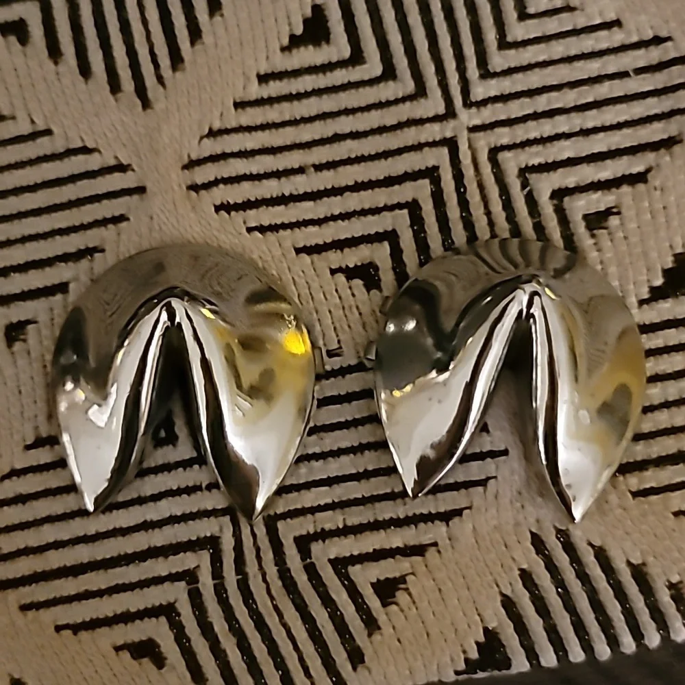 Final reduction! Z gallerie metal fortune cookies gold and silver